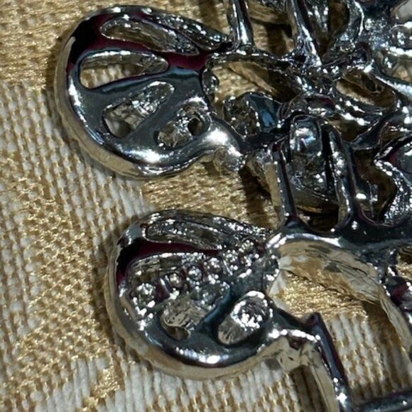 DODDS Purple Rhinestone Silver Link Statement BRACELET - Picture 7 of 7